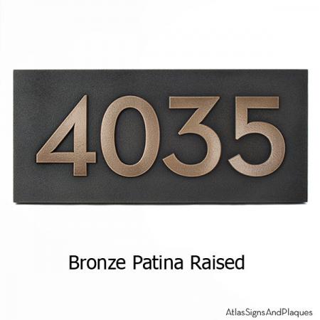 Neutraface Address Plaque - Bronze