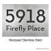 Neutraface Address Plaque Recessed Stailess Steel