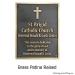 Nueva Dedication Plaque - Brass Show with Optional T30 Screws