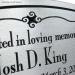 Oval Memorial Plaque - Pewter Detail