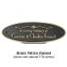 Oval Memorial Plaque - Brass Shown with Optional T30 Screws