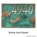Palm Tree Address Plaque - Bronze Verdi