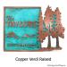 Pine Trees Up North Address Plaque - Copper Verdi