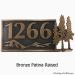Pine Trees Up North Address Plaque - Bronze