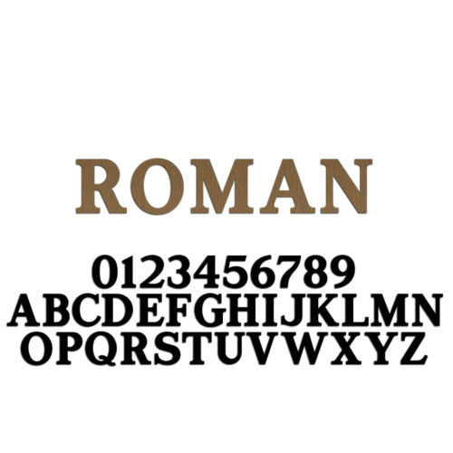 Roman Font Metal Letters & Numbers