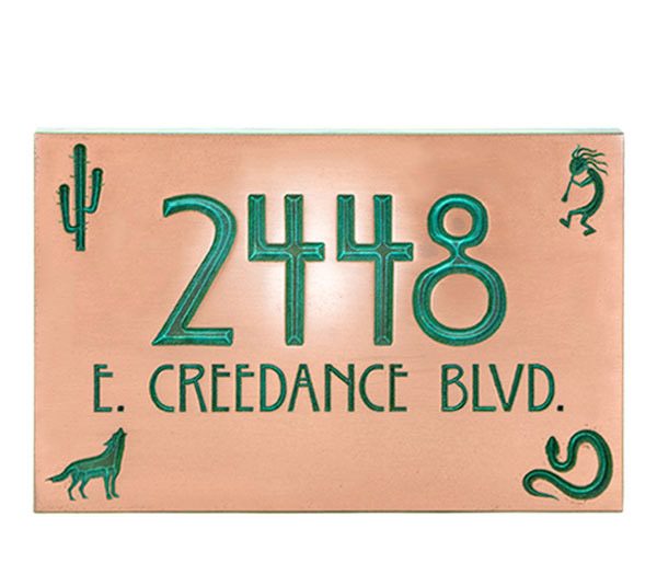 Southwestern Address Plaque - Atlas Signs and Plaques