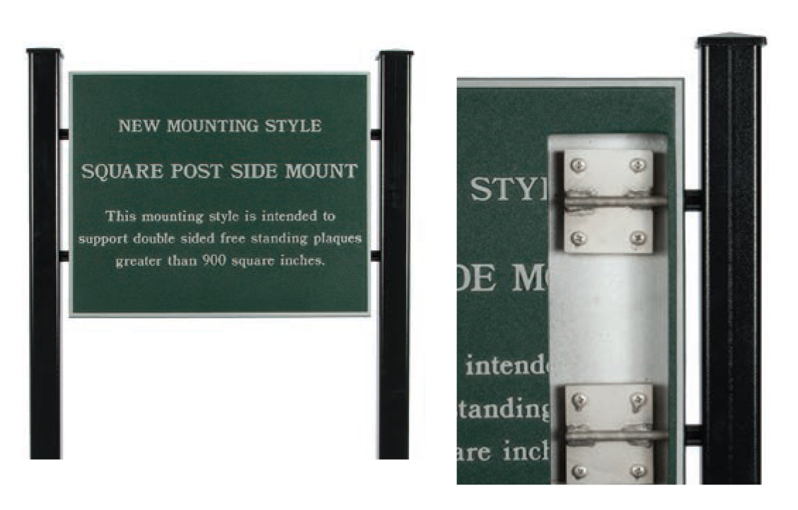 Square Post Side Mount