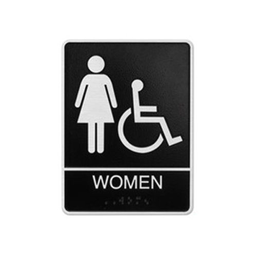 Accessible Women Restroom Sign